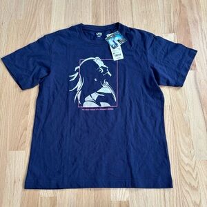 Uniqlo Navy Manga Tee, Sz XS